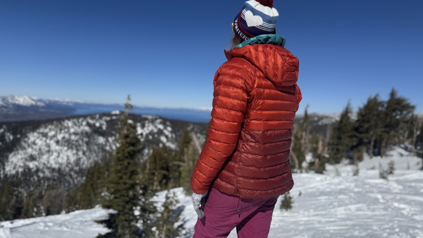 rei co-op magma 850 hoodie for women - ashley typically wears a small jacket, but she appreciated the extra...