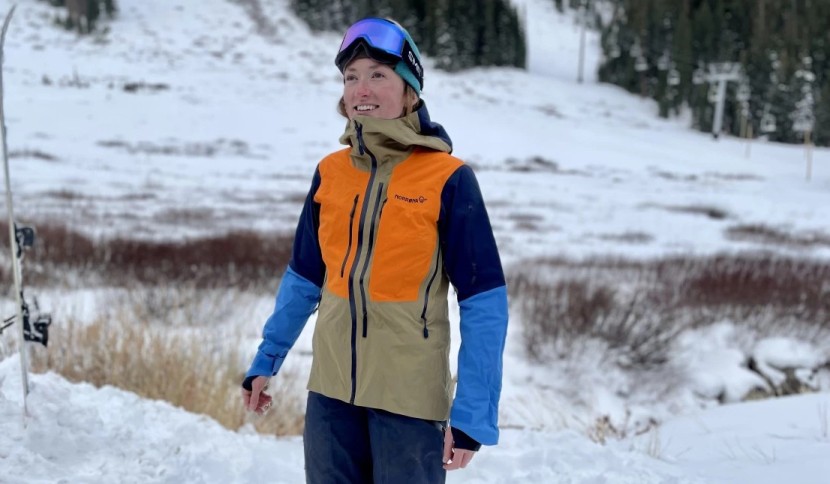 ski jacket womens - we love the color block look and high-end features of this norrona...
