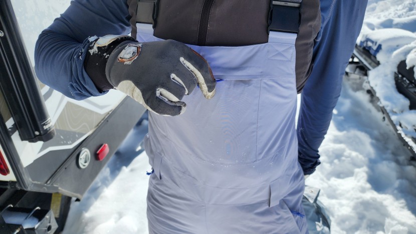 chest pocket on the powderhound.