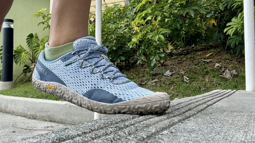 barefoot shoes womens - the lightweight merrell vapor glove is made from mostly mesh and a...