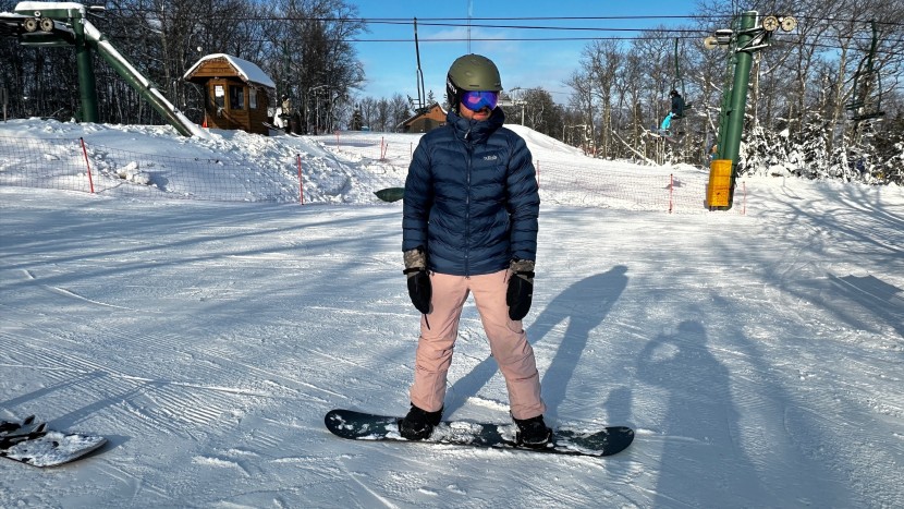 insulated jacket - the rab nebula pro kept us warm and toasty in cold december temps.