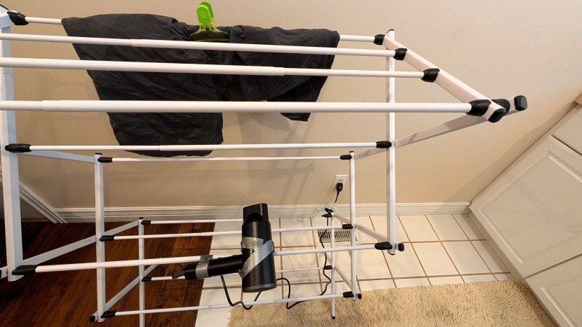 using a hair dryer's air-only setting to time how long it takes for...