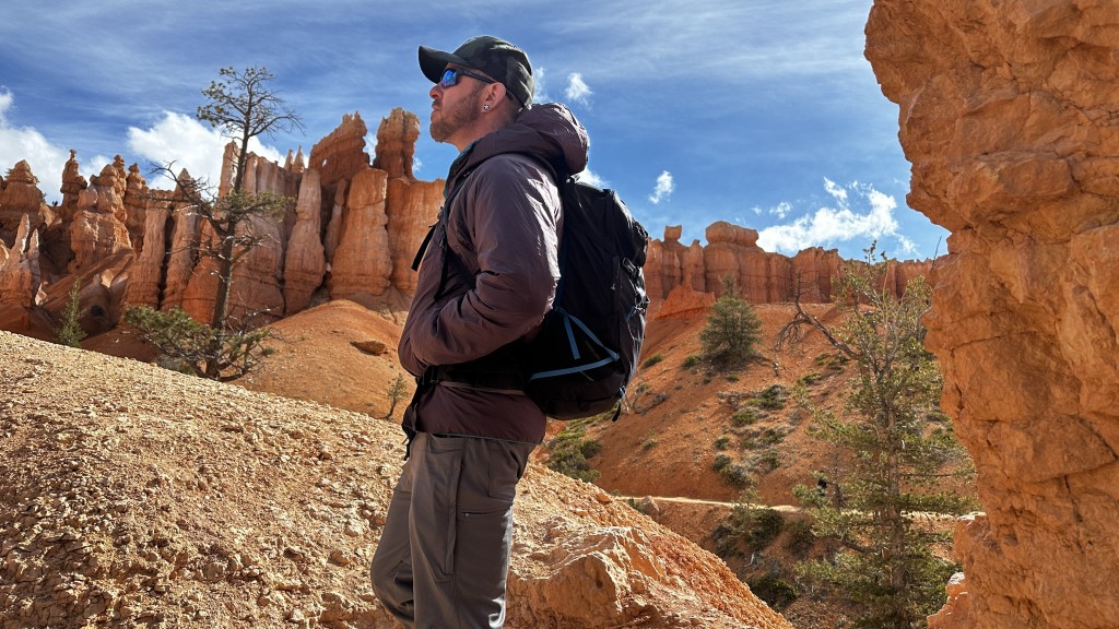insulated jacket - the patagonia das light has great fit, feel, and breathability for...