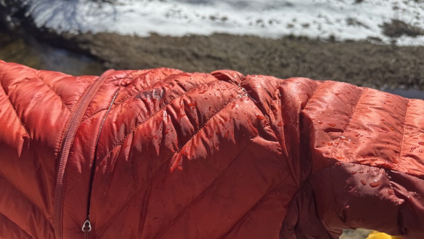 rei co-op magma 850 hoodie for women - i poured one-half liter of water onto the shoulders and rubbed it in...