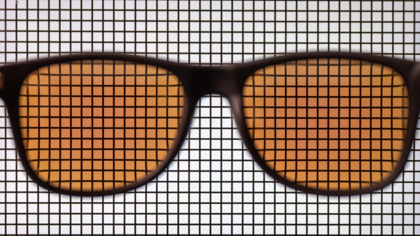 these sunglasses show a fair amount of optical distortion.