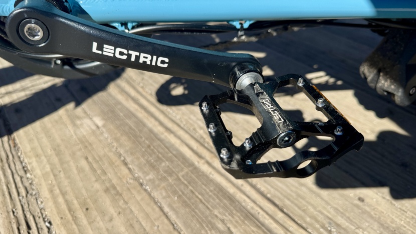 lectric xpedition 2.0 - lectric&#039;s quick release pedals allow you to remove them without...