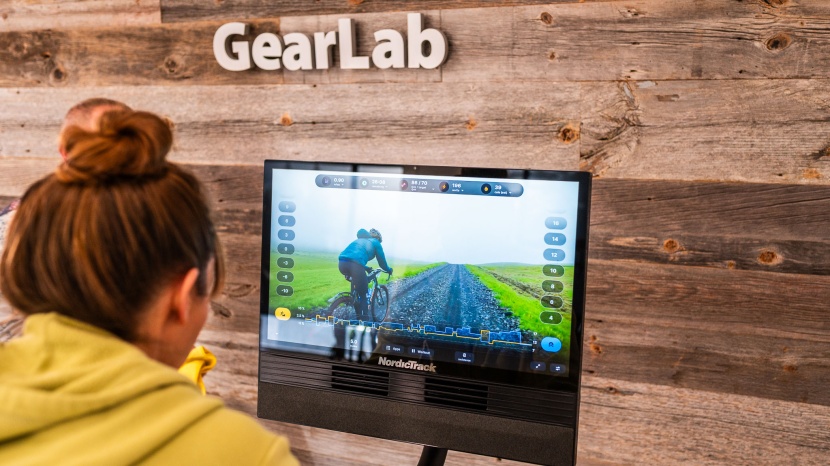 exercise bike - you get terrain changes, visual appeal, instruction from a fitness...