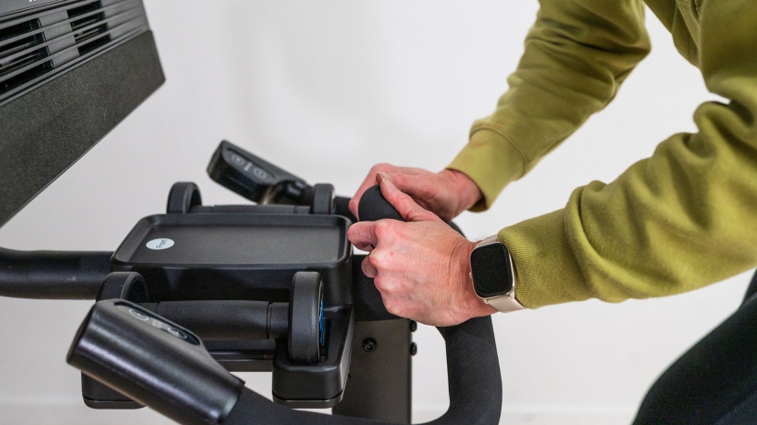 nordictrack x24 exercise bike - 3 pound weights sit in an easy to reach location.