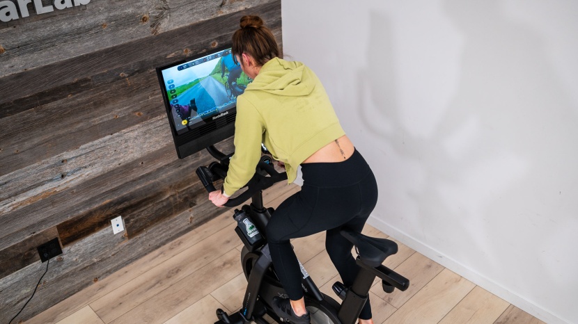 nordictrack x24 exercise bike - at almost 200 pounds, the bike feels stable enough for all out...