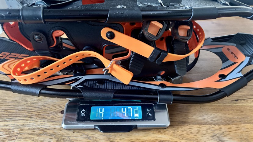 snowshoes - we weigh every pair of snowshoes.