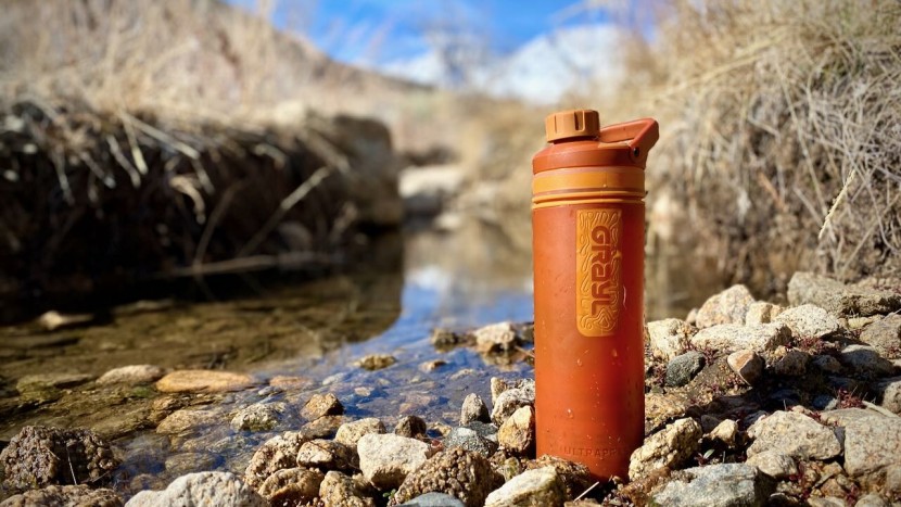 backpacking water filter - bottle filters are easy to use and perfect for one person.