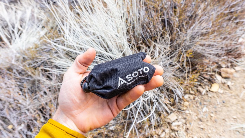 soto amicus - the included stove bag is a helpful protector for such a lightweight...