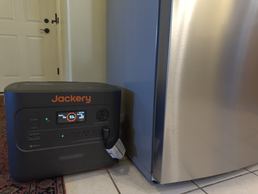 jackery explorer 2000 plus - testing the 2000 plus with our refrigerator.