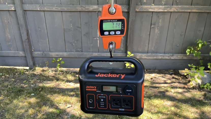 jackery explorer 300 - extremely light and easy to carry, the 300 was our first choice when...