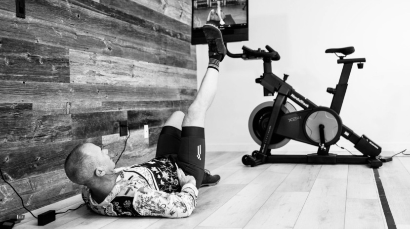 nordictrack x24 exercise bike - the rotating screen allows you to follow along with a bevy of...