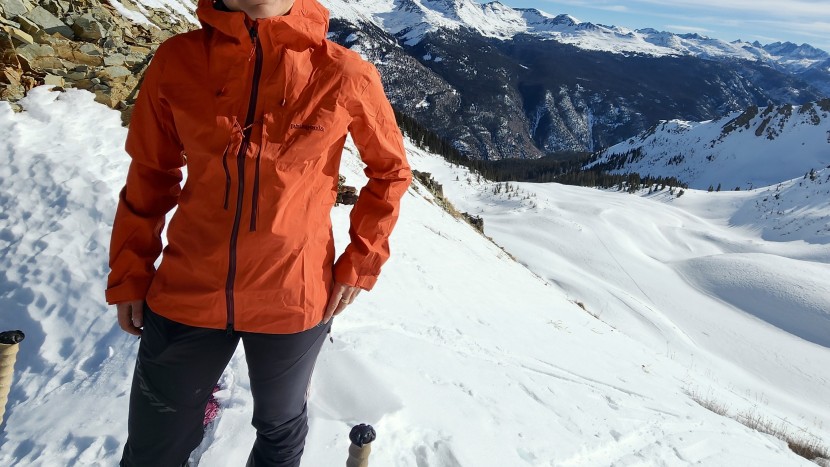patagonia m10 storm for women - the slightly longer cut and drop hem of the m10.