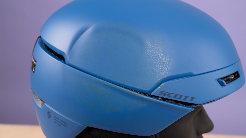 ski helmet - after conducting the drop tests, a visual examination was carried...