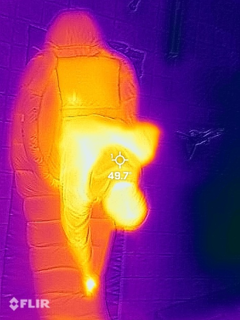 thermal imaging makes it easy to see leaks when testing sleeping...