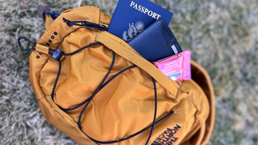 sling bag - we definitely appreciate the spatious exterior pocket of the north...