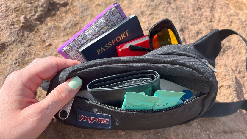 fanny pack - the jansport fifth ave is one of the most wallet-friendly options...