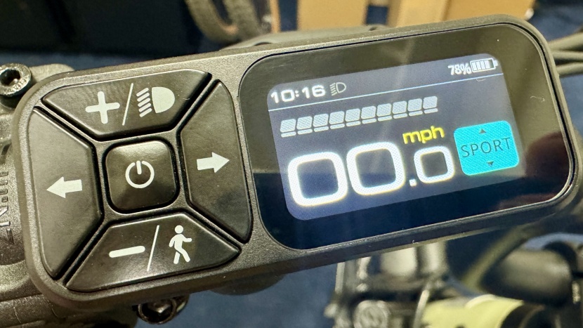 the display is compact and well-integrated, but some of the data...