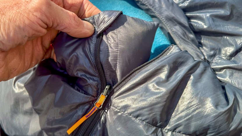 ultralight sleeping bag - the center half zipper on the big agnes fly creek ul 25 has an...