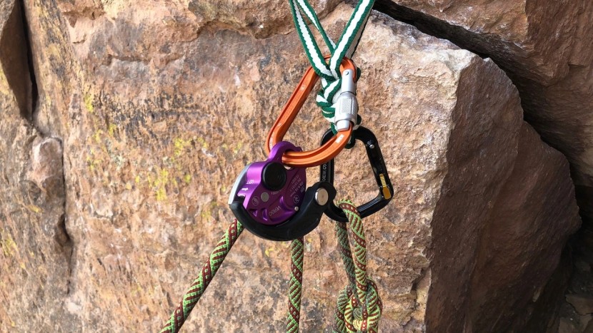 trango vergo - this device can be used to belay a second climber directly off the...