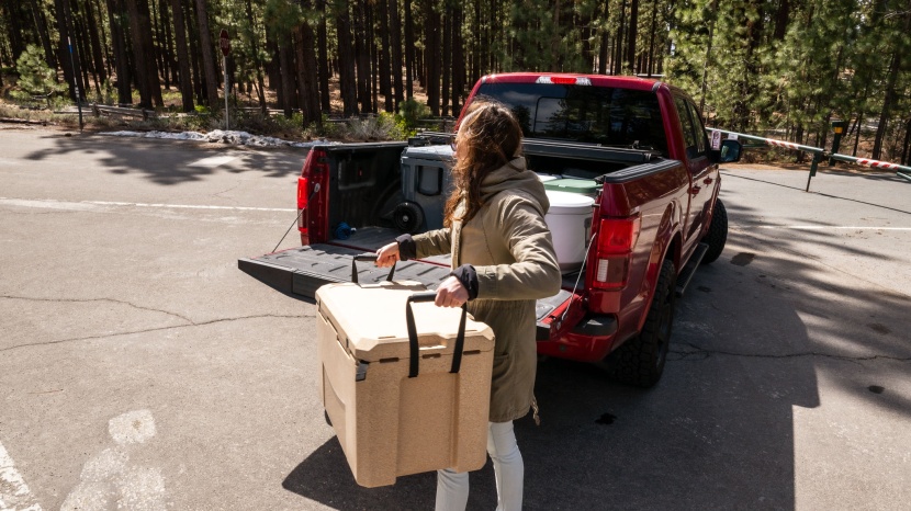 cooler - while the canyon outfitter 55 v2 is long, it&#039;s taller and skinnier...