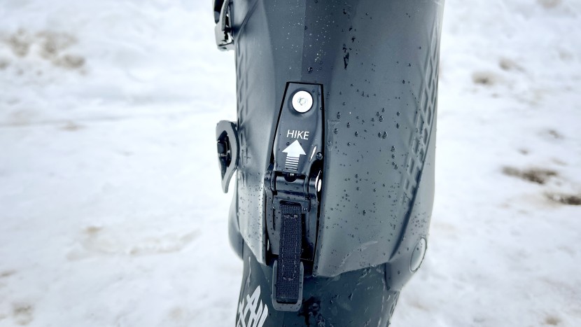 with the walk mode tab flipped down, the boot is stiff and the range...