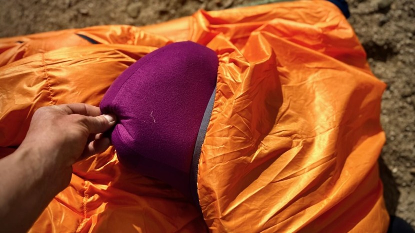 an exterior pillow sleeve along with fastenings on the interior hold...