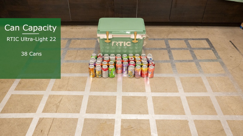 rtic ultra-light 22 - rtic claims the can capacity of the ultra-light 22 is 30, we were...