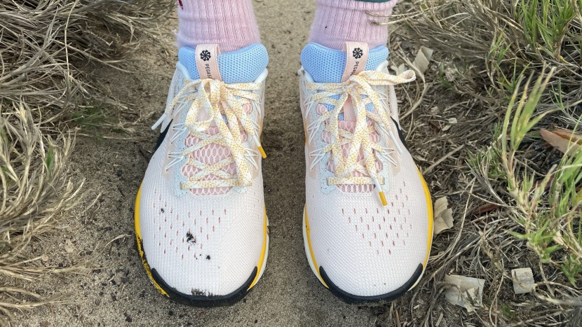 nike pegasus trail 5 for women - the upper of this shoe lacks a toe cap and feels somewhat soft...