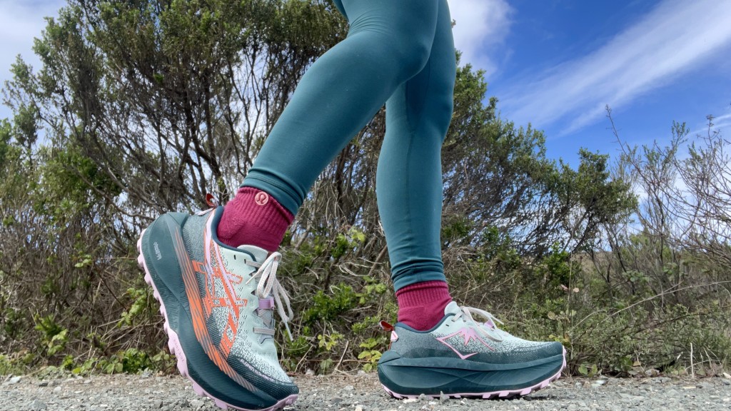 asics trabuco max 4 for women - ideal for high-mileage days on mild terrain, this shoe favors plush...