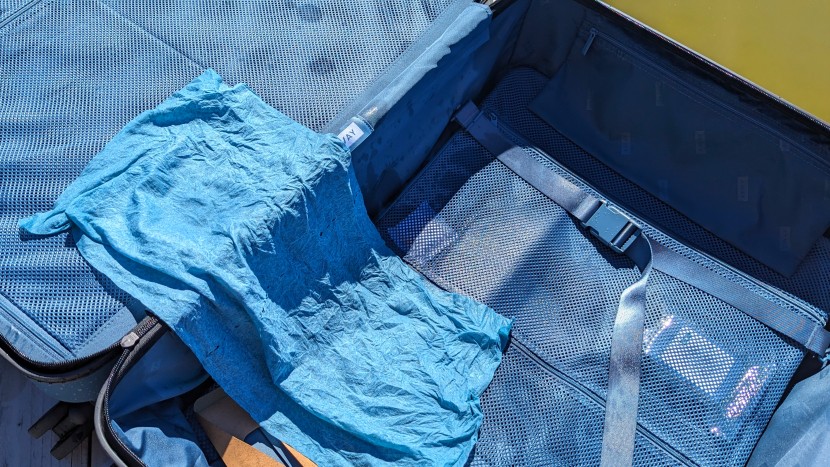 although not completely drenched, most of the away's interior was...