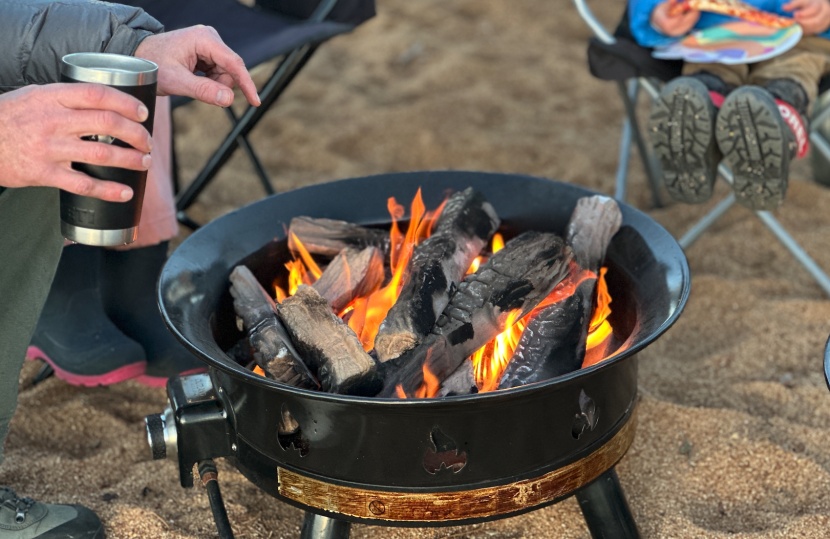 outland living mega - we loved the smokeless ease of using the outland fire pit.