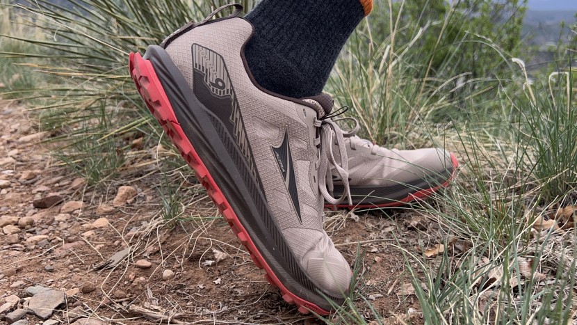 trail running shoes men - the altra lone peak has a very low stack height and a wide toe box...