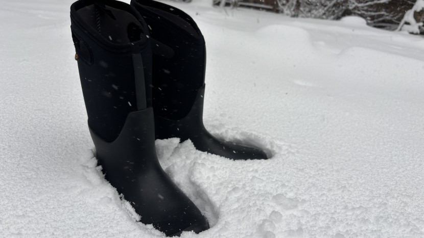 rain boots - the bogs neo-classic tall boots excel in cold temperatures.