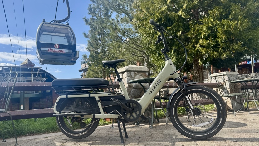 cargo bike - our favorite cargo bike is the aventon abound lr