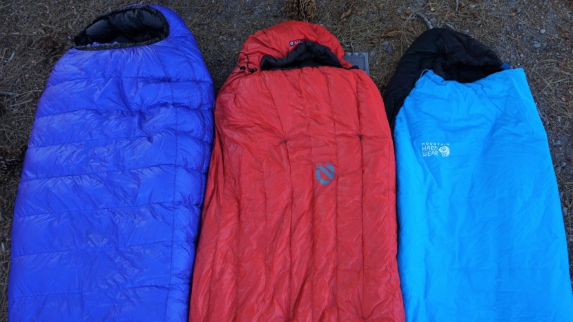 backpacking sleeping bag - visible stitches can indicate whether a bag has horizontal baffles...