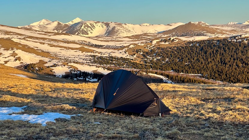 ultralight tent - in exposed campsites like this one well above treeline, the big...