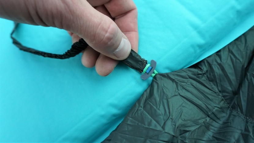 backpacking sleeping bag - the straps on the underside of the hyperion that you can use to...