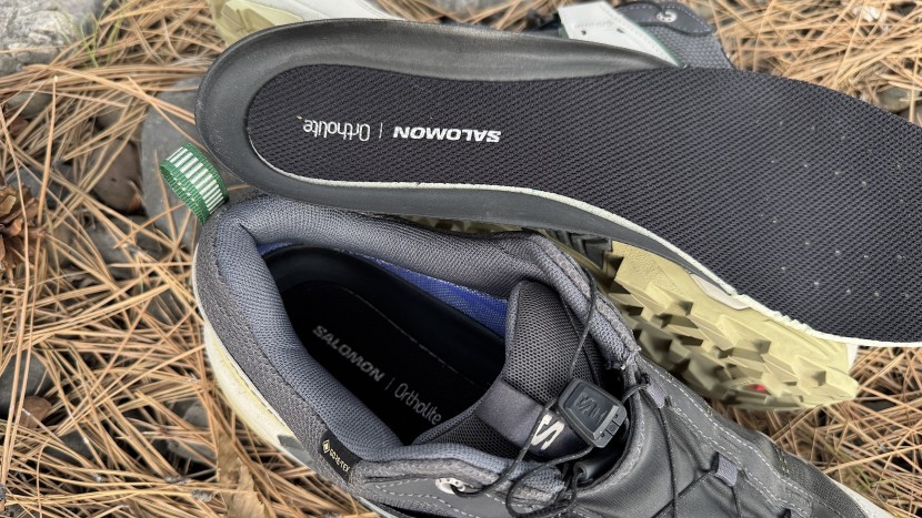 salomon x ultra 5 gore-tex - the ortholite insoles are surprisingly narrow at the heel but have...