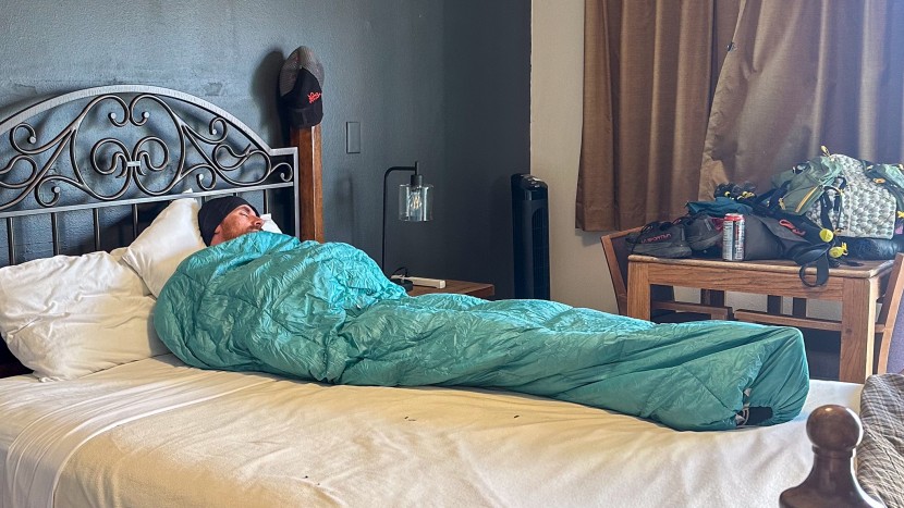 sleeping in the mildly limit rated sea to summit traveller 45 as a...