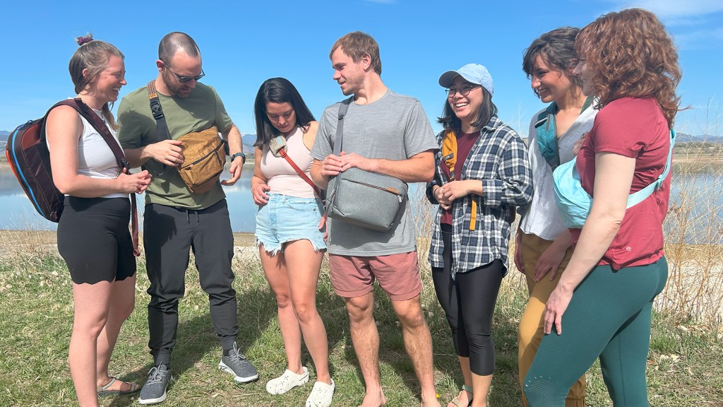 sling bag - your needs may vary from carrying extra toddler-friendly goods and...