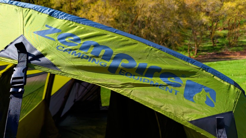 zempire evo tm v2 inflatable air tent - up close and personal: glamour shot of our zempire.