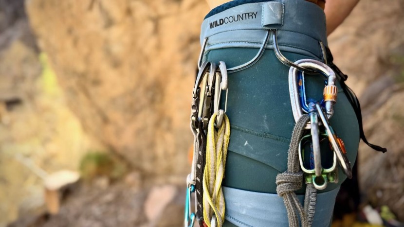 climbing harness womens - some harness designs include fabric gear loops while some are...