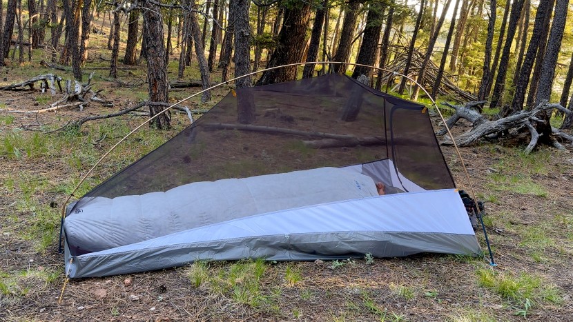 ultralight tent - the mountain hardwear nimbus ul 1 can be set up without its fly...