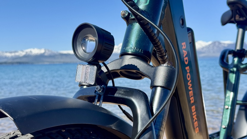 the headlight has an ambient light sensor, high and low beams, and...