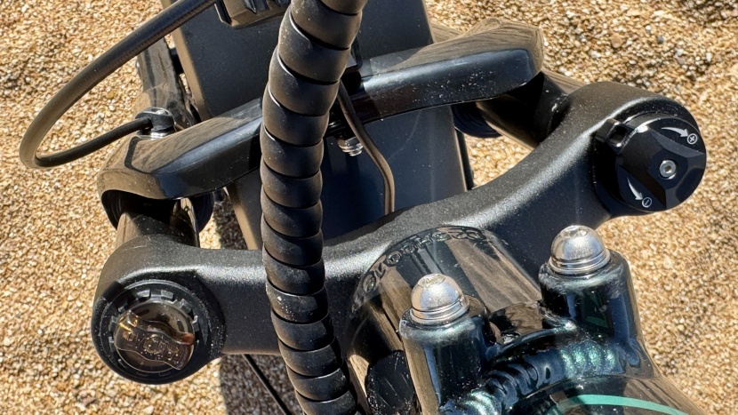 rad power radrunner max - comfort from the adjustable 80mm suspension fork is appreciated.