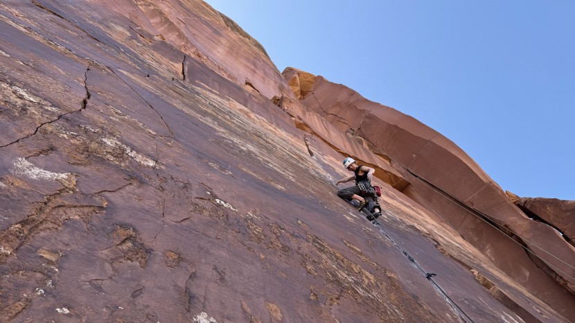 climbing helmet - when the route is long, you&#039;ll be happy you&#039;re wearing an ultralight...